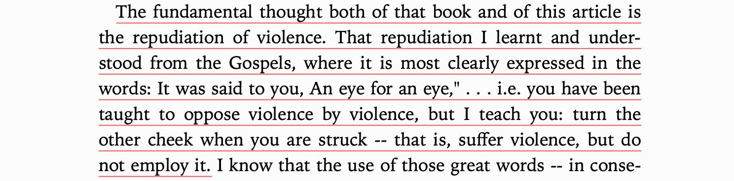 A Demand For Nonviolent Government