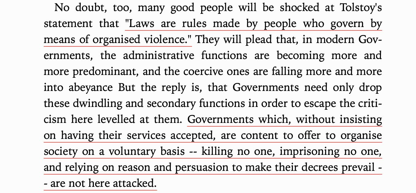 A Demand For Nonviolent Government