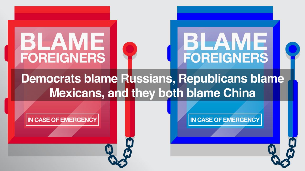 America Is One Big Pity Party: Everybody Blames Foreigners
