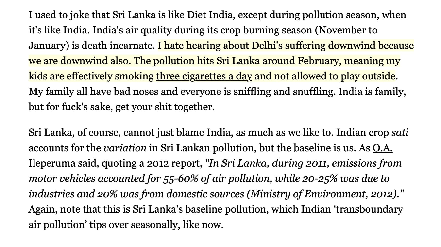 Air Pollution and Communism