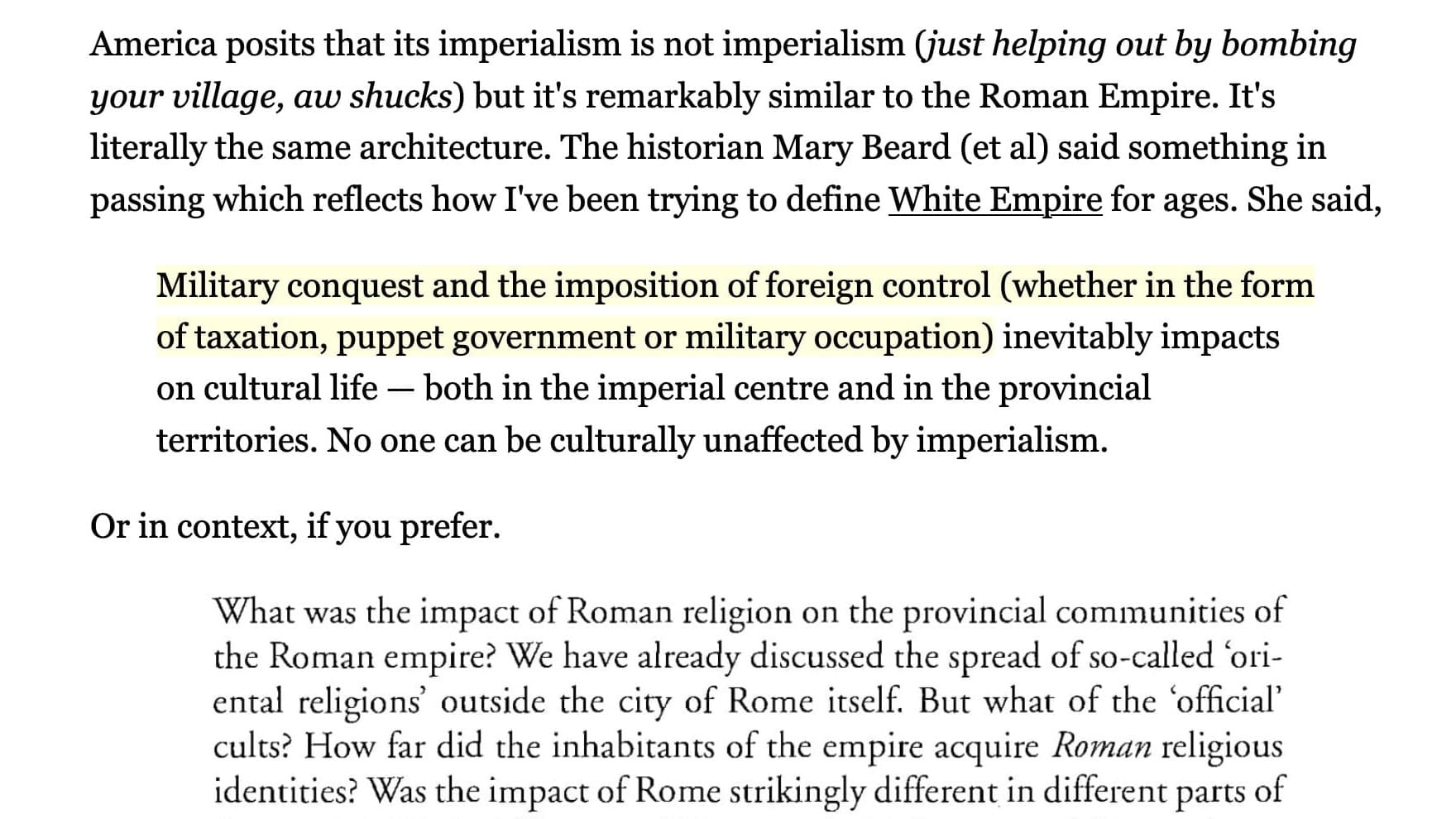 How The Roman Empire And American Empire Are The Same