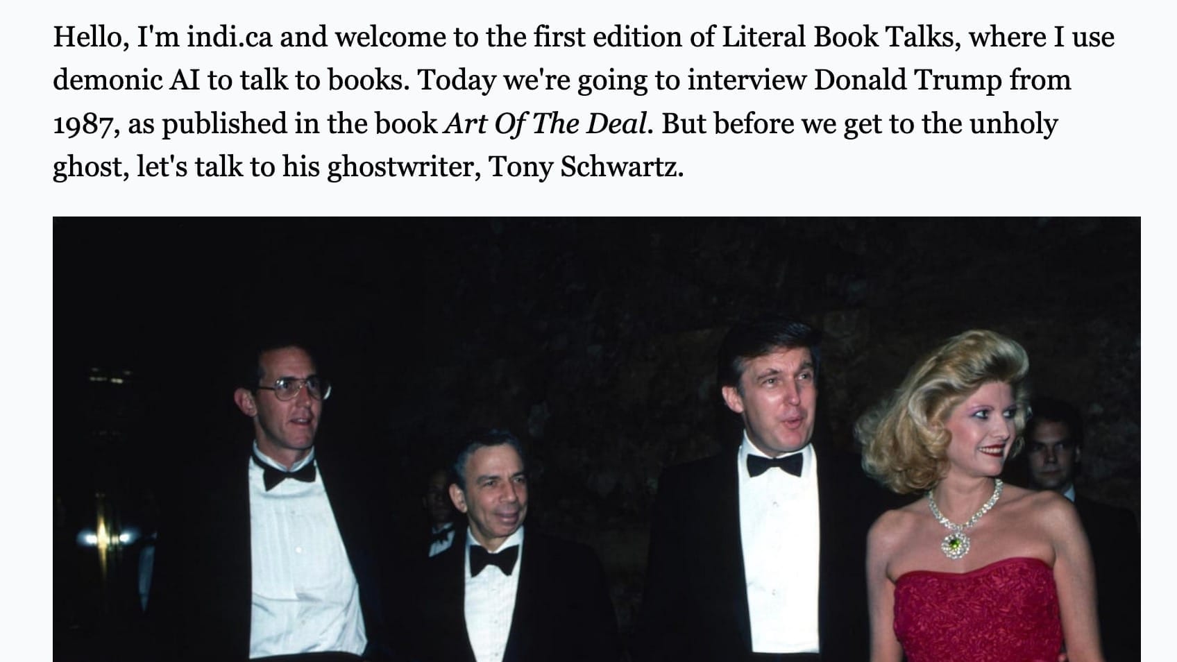 Interview With Donald Trump (1987)