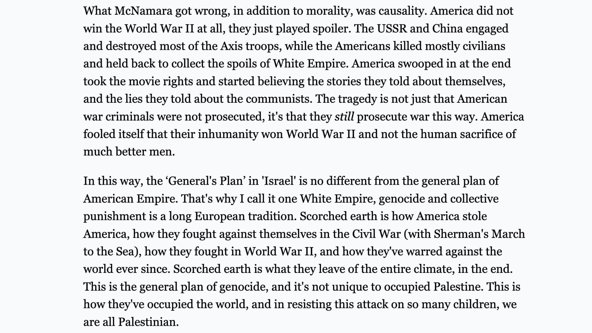The General Plan Of Genocide
