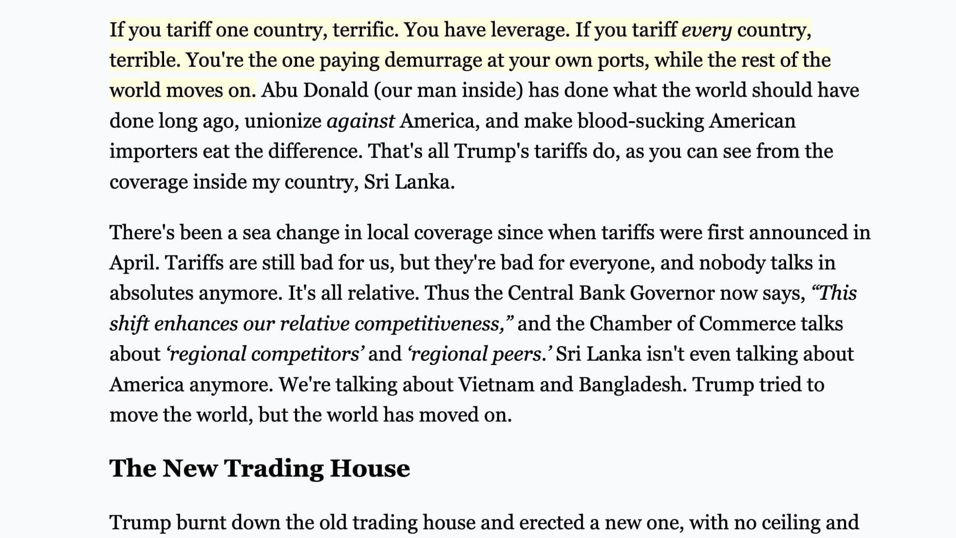 Trump's Tariffs Are Worse Than Hated. They're Ignored
