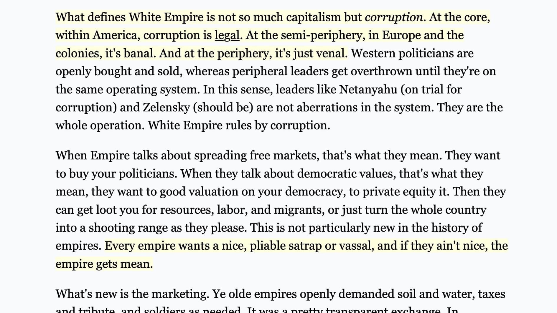 The Corruption Complex