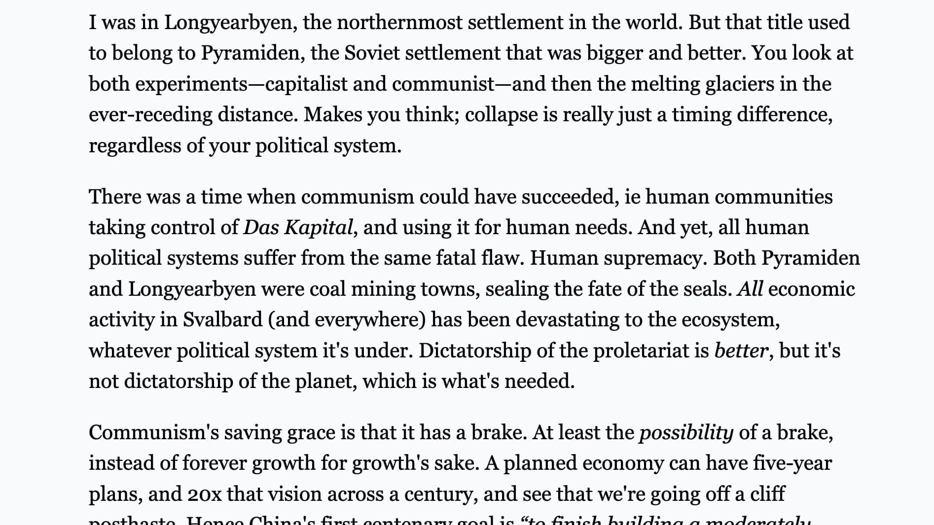 Capitalism Vs. Communism At The End Of The World (in Svalbard)