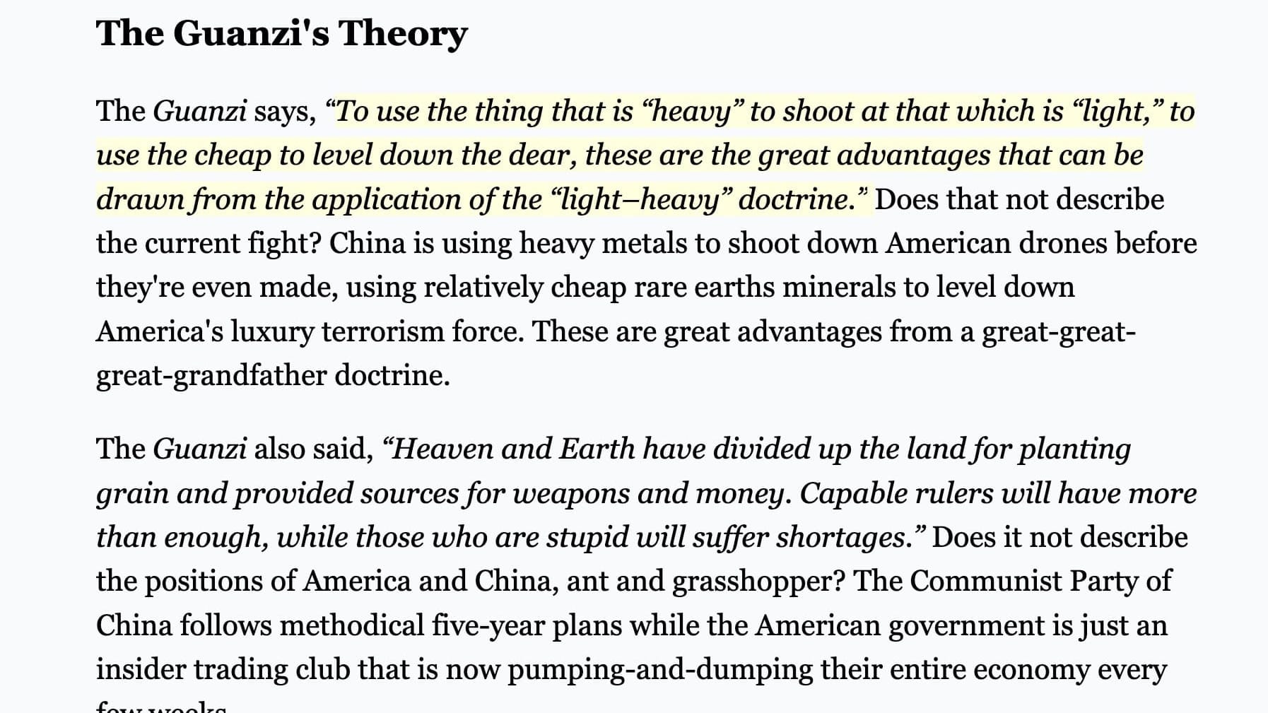 The Art Of Trade War