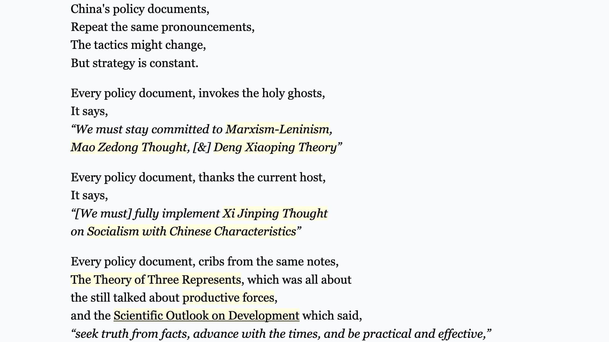 The Buzzwords Of The Latest Five-Year Plan