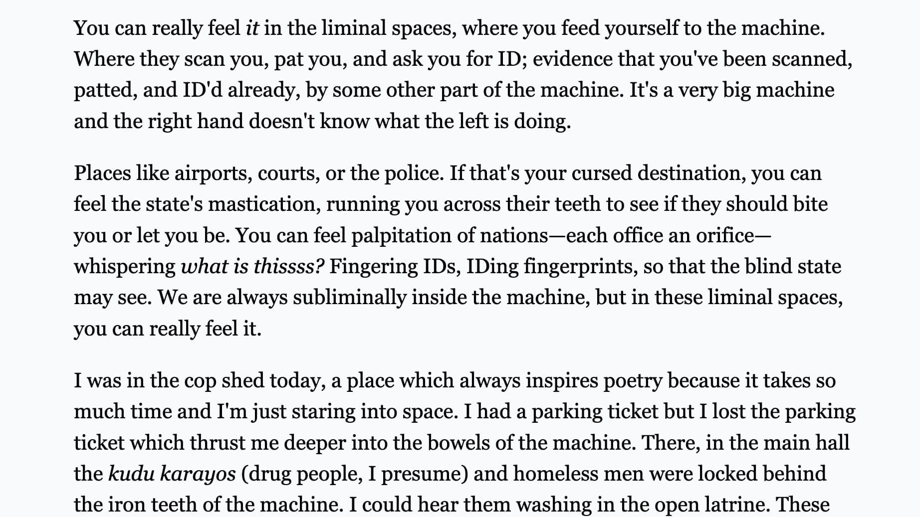 Welcome To The Machine