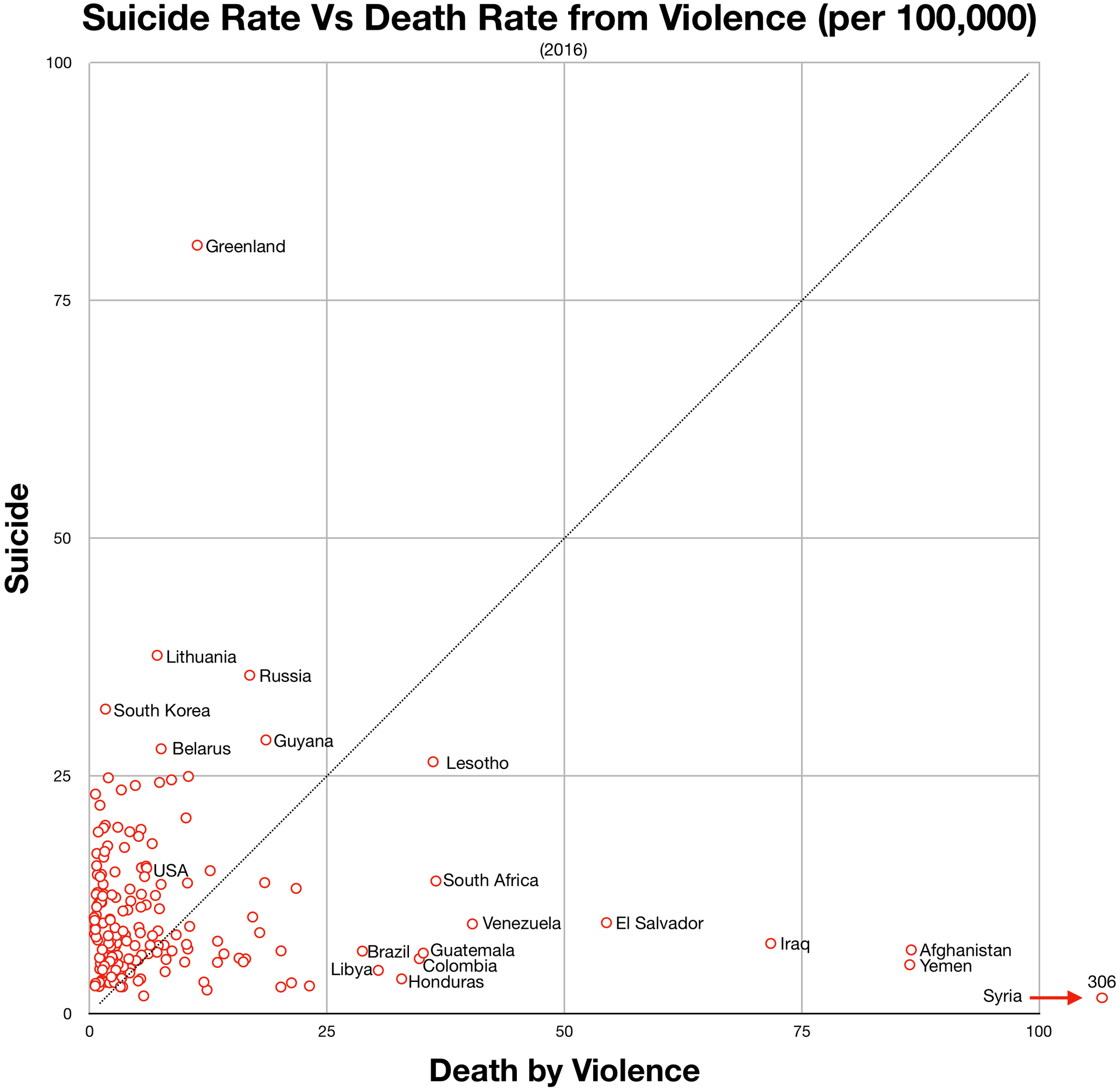 A Violent Death Map Of The World