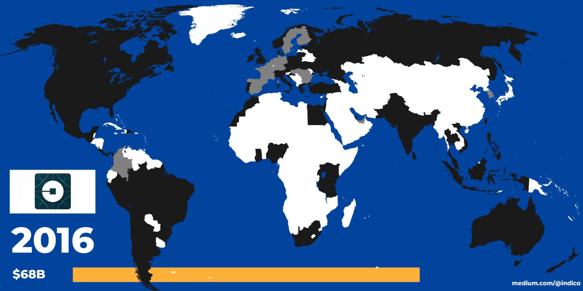 Uber’s Rise And Fall In One Map