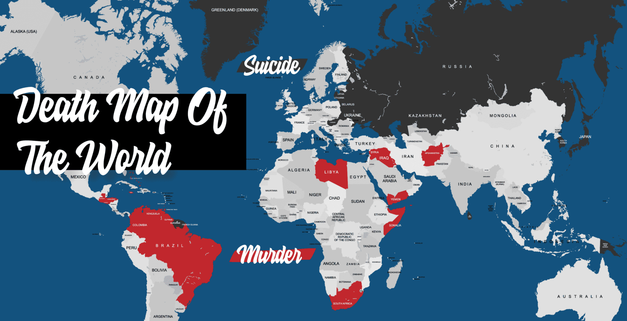 A Violent Death Map Of The World