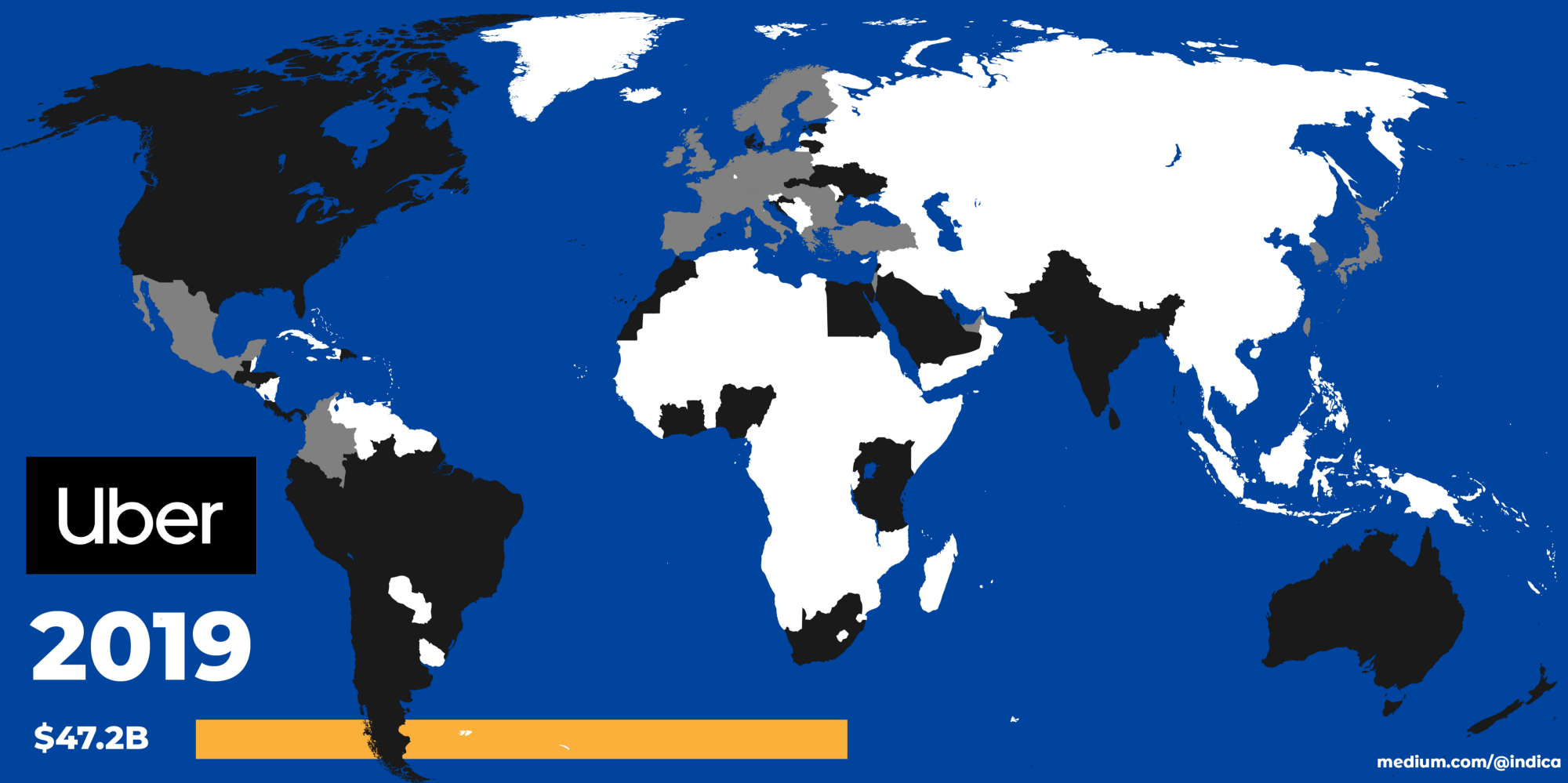 Uber’s Rise And Fall In One Map