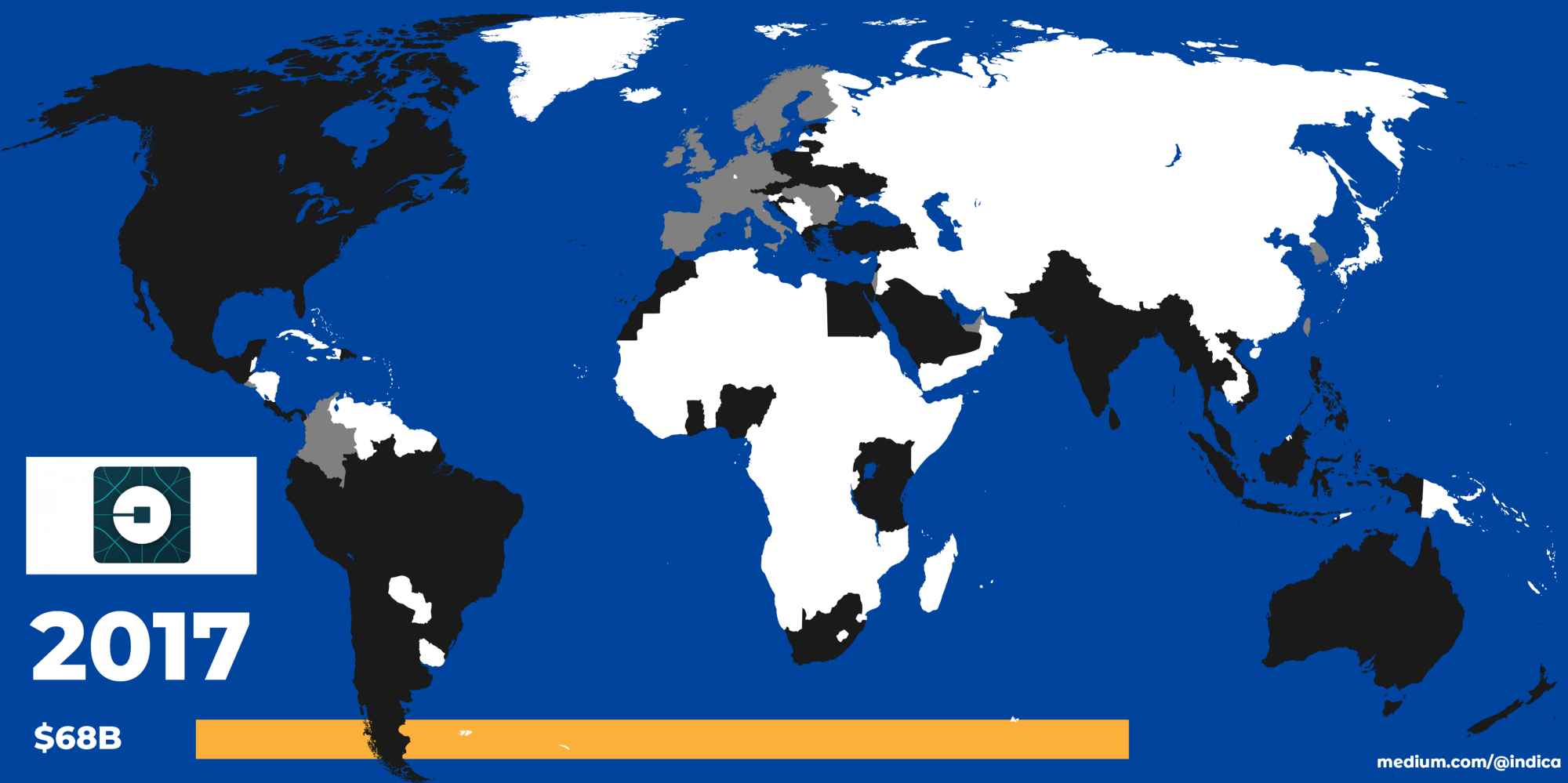 Uber’s Rise And Fall In One Map