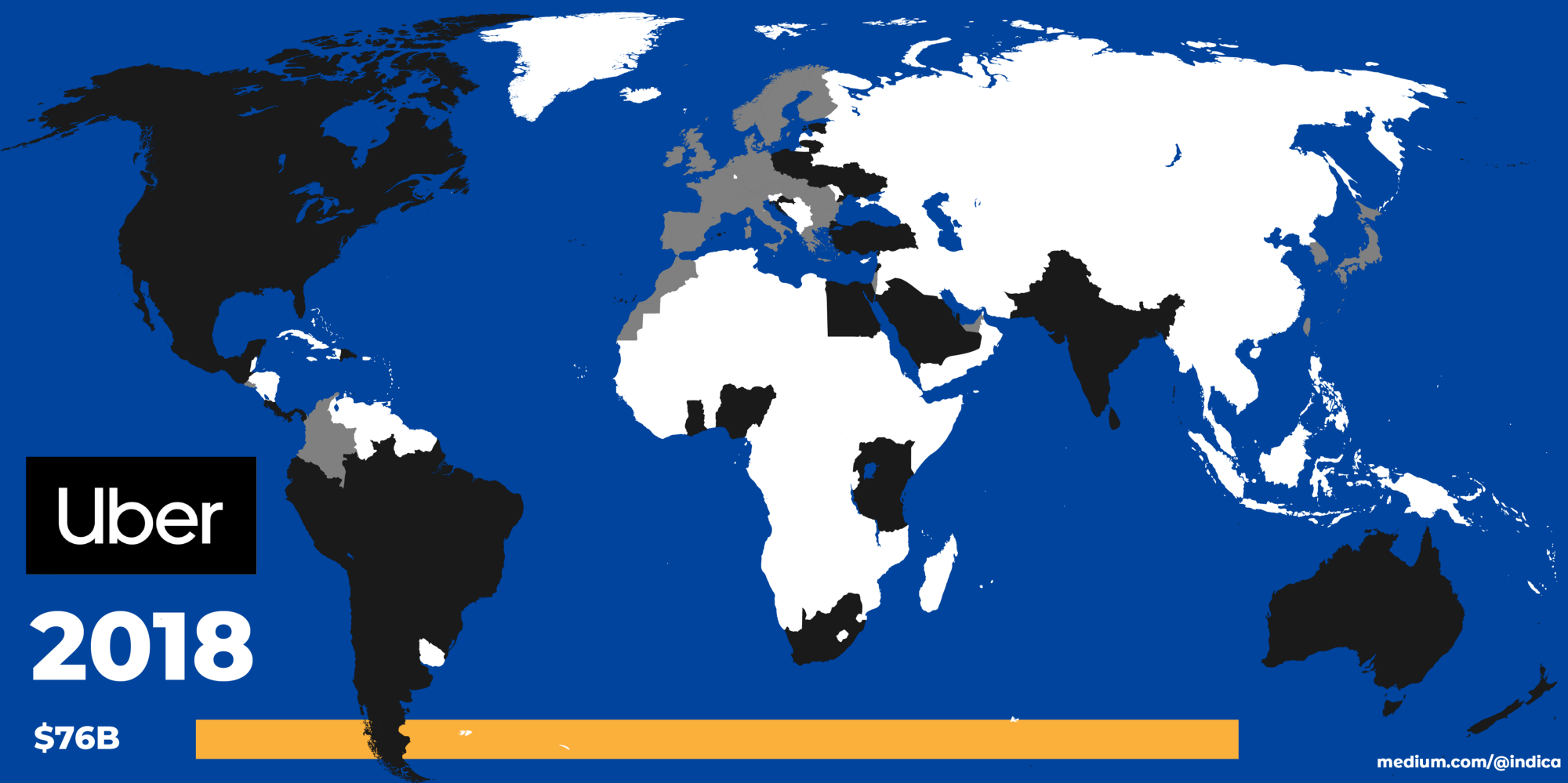 Uber’s Rise And Fall In One Map