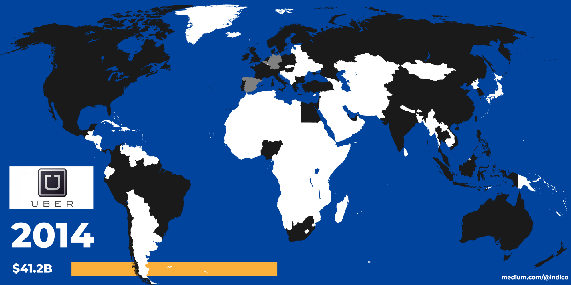 Uber’s Rise And Fall In One Map