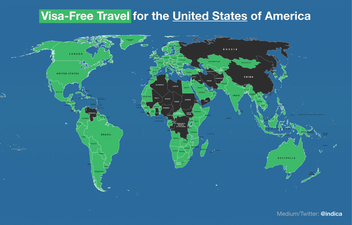 American Passports Are Worthless Now (Map)