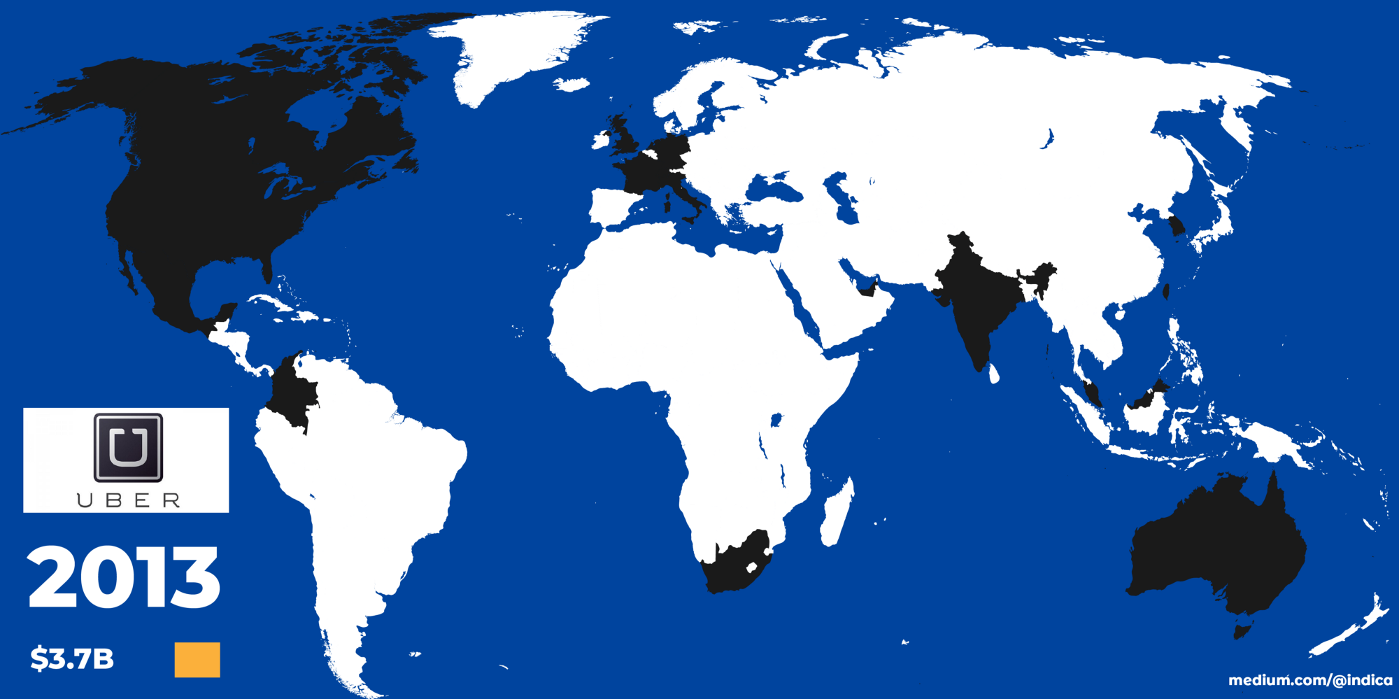 Uber’s Rise And Fall In One Map